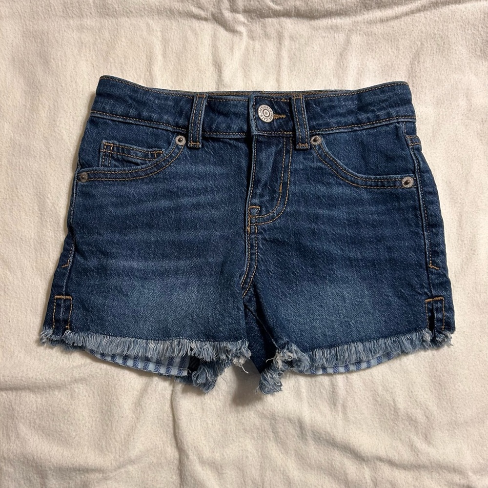 Cat & Jackโ Blue Jean Shorts with Frayed Hem